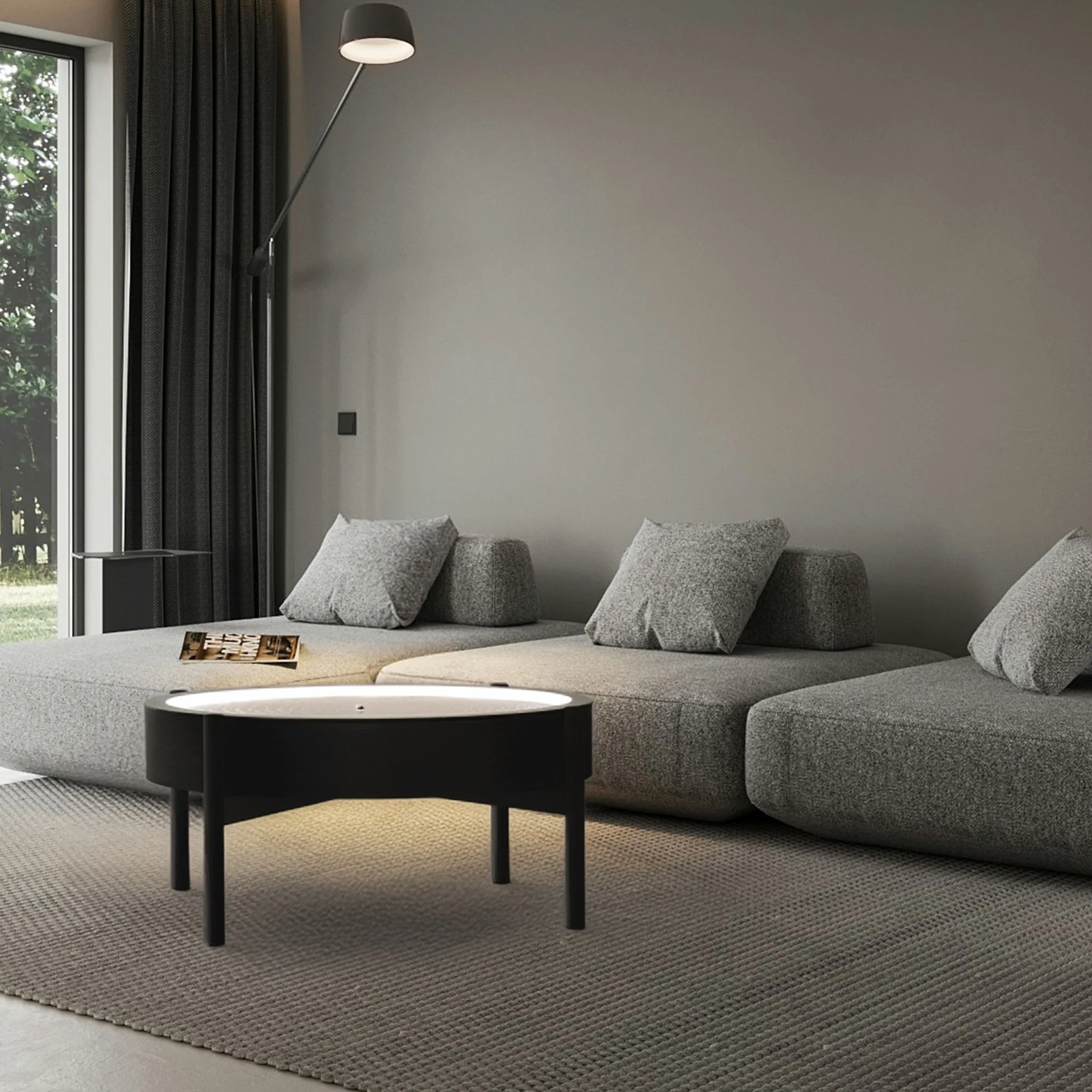 SANDSARA Round Table — Kinetic Sand Art Coffee Table — SANDSARA SANDSARA Round Table — Kinetic Sand Art Coffee Table — SANDSARA